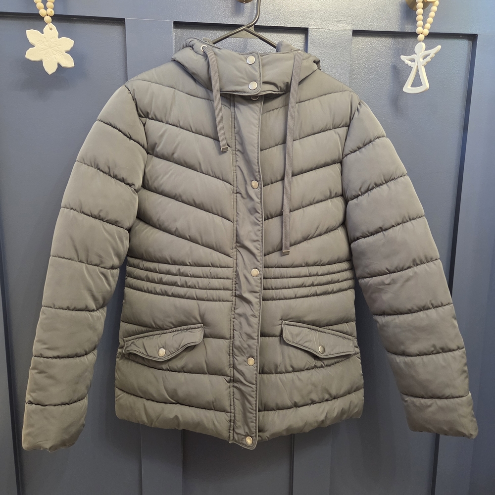 Maurices Gray Puffer Winter Coat Jacket Size Womens Small